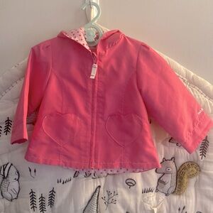 Oshkosh rain jacket with pockets and hood